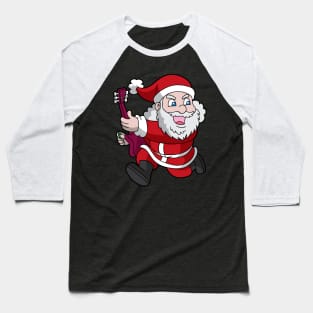 Christmas Santa Claus Rocks Baseball T-Shirt